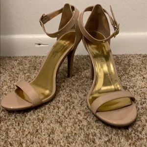 Madden Girl open toed nude heels
